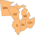 Map of EPA Region 5