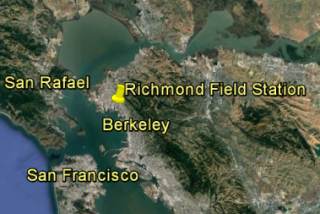 Map showning general location of Richmond Field Station in Richmond, CA