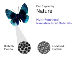 Metalmark's new filter material is designed to mimic the structure of butterfly wings. 