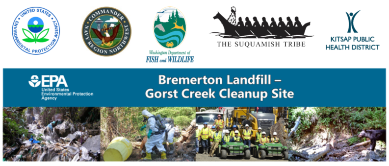 EPA Press Release Banner for Bremerton Landfill Gorst Creek Celebration Event