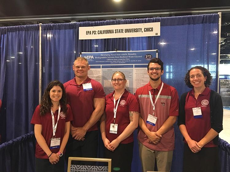 EPA P3 Phase II winners from California State University, Chico