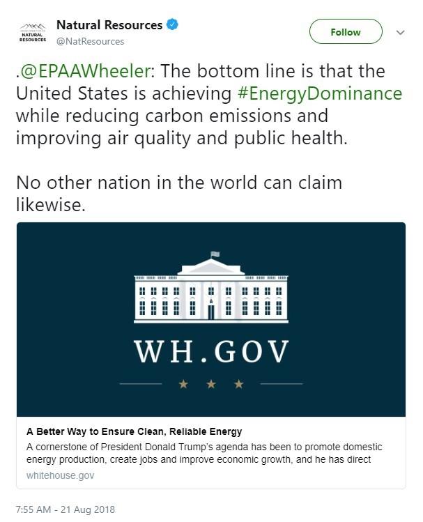 Reactions to EPA's proposed Affordable Clean Energy Rule 