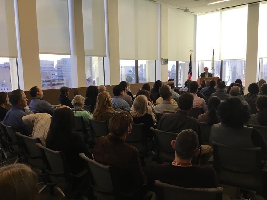 Administration Wheeler holds an all hands meeting with Region 10 staff.