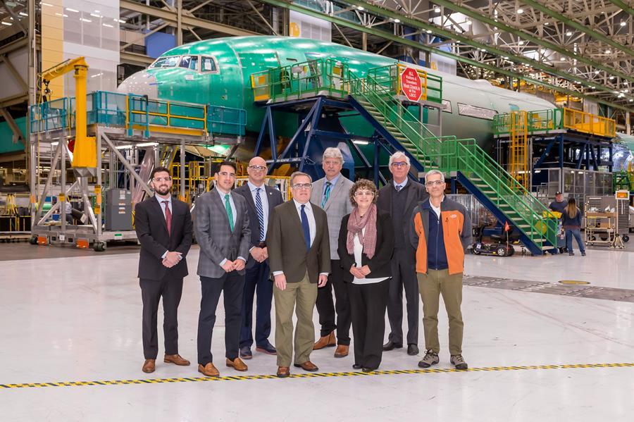 Administrator Wheeler tours a Boeing facility in Everett, Washington.