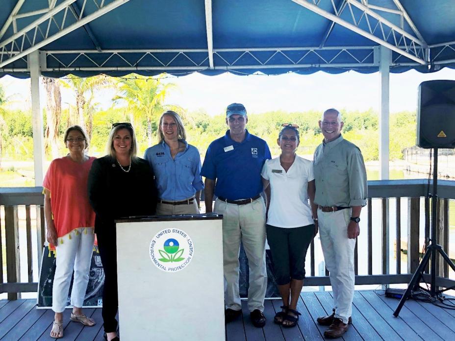 At the Florida Oceanographic Society Nurser