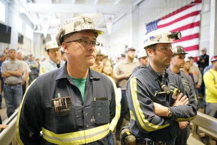 Audience members at EPA Administrator Scott Pruitt's visit.