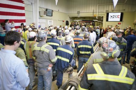 Audience view during EPA Administrator Scott Pruitt's visit.