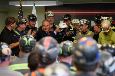EPA Administrator Scott Pruitt and miners