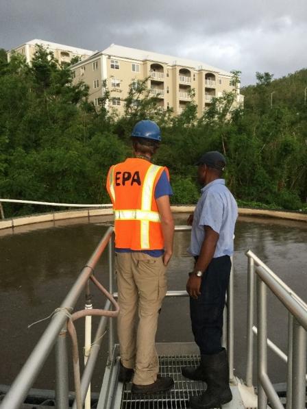 EPA assesses a wastewater treatment facility in St. Thomas, USVI.
