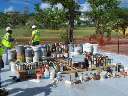 EPA household hazardous waste collection point, U.S. Virgin Islands 