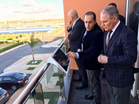 Administrator Pruitt receiving a tour of the IRESEN Green Energy Park. 