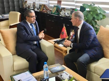 Administrator Pruitt discussing the ongoing areas of collaboration with Minister Rabbah.