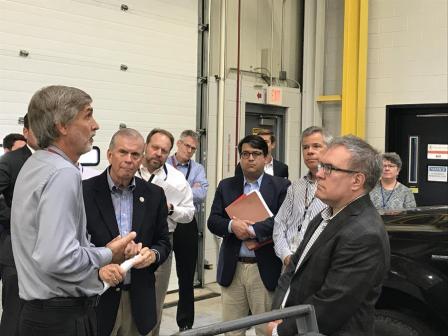 Acting Administrator Wheeler and Congressman Walberg tour Ann Arbor lab.