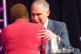 EPA Administrator Scott Pruitt being welcomed by Karen Freeman-Wilson Mayor, Gary, Indiana.