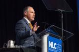 EPA Administrator Scott Pruitt at a NLC podium