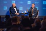 EPA Administrator Scott Pruitt and Kevin Williamson of NRI sitting on the dias.