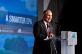 EPA Administrator Scott Pruitt at the podium, closeup.