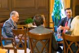 EPA Administrator Scott Pruitt at a desk with Nevada Governor Brian Sandoval