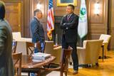 EPA Administrator Scott Pruitt standing with Nevada Governor Brian Sandoval