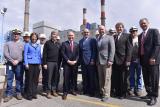 EPA Administrator Scott Pruitt and officials outside the plant.