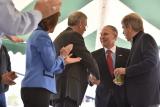 EPA Administrator Scott Pruitt with officials at the plant.