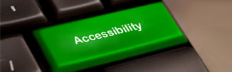 A key on a keyboard labeled "accessibility"