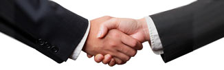 Shaking hands