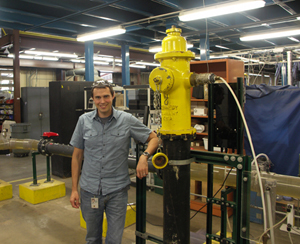 EPA scientist Jeff Szabo in the lab