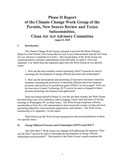 first page of Phase II report of climate change workgroup