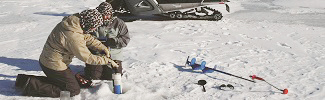Water sampling through the snow and ice in tribal lands