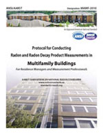 A picture of a skyscraper on the cover of the Protocol for Conducting Radon and Radon Decay Product Measurements in Multifamily Buildings PDF