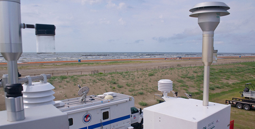 problem and solution for air pollution image of air monitoring equipment at an air field