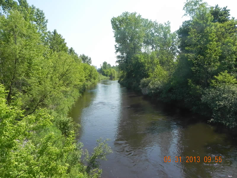 [May 2013] View of 1/2 Mile reach North of Lyman Street