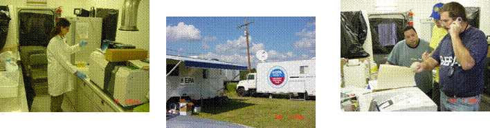 Region 6 Mobile lab being used in Hurricane Katrina response