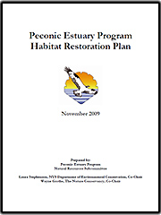 Cover page for Peconic Estuary Partnership Habitat Restoration Plan - Nov 2009