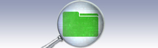 Picture shows a folder as though it was part of a database