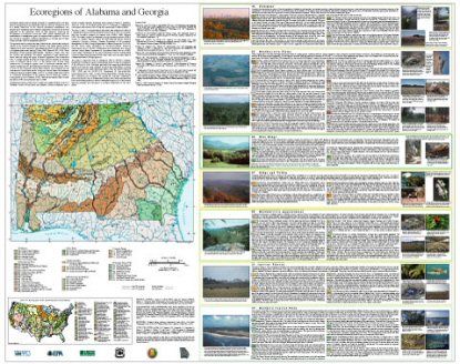 Level IV Ecoregions of Alabama and Georgia--poster front side