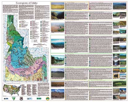 Level IV Ecoregions of Idaho--poster front side