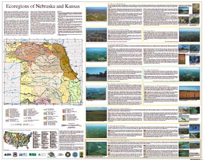 Level IV Ecoregions of Kansas and Nebraska--poster front side