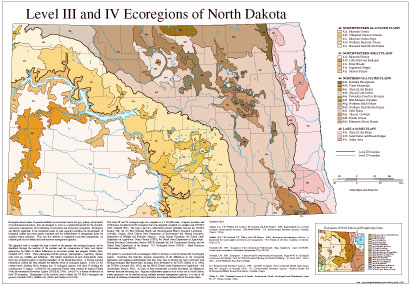 Level III and IV Ecoregions of North Dakota