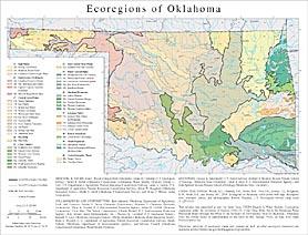 Level III and IV Ecoregions of Oklahoma--page size