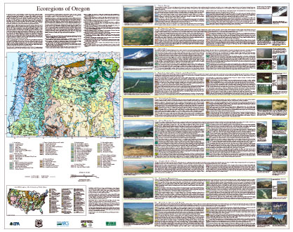 Level IV Ecoregions of Oregon--poster front side