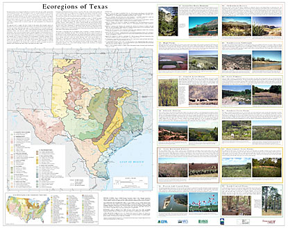 Level IV Ecoregions of Texas--poster front side