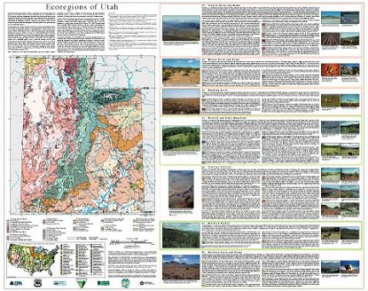 Level IV Ecoregions of Utah--poster front side