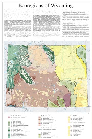 Level III and IV Ecoregions of Wyoming