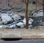 This photo shows an example of stormwater runoff.