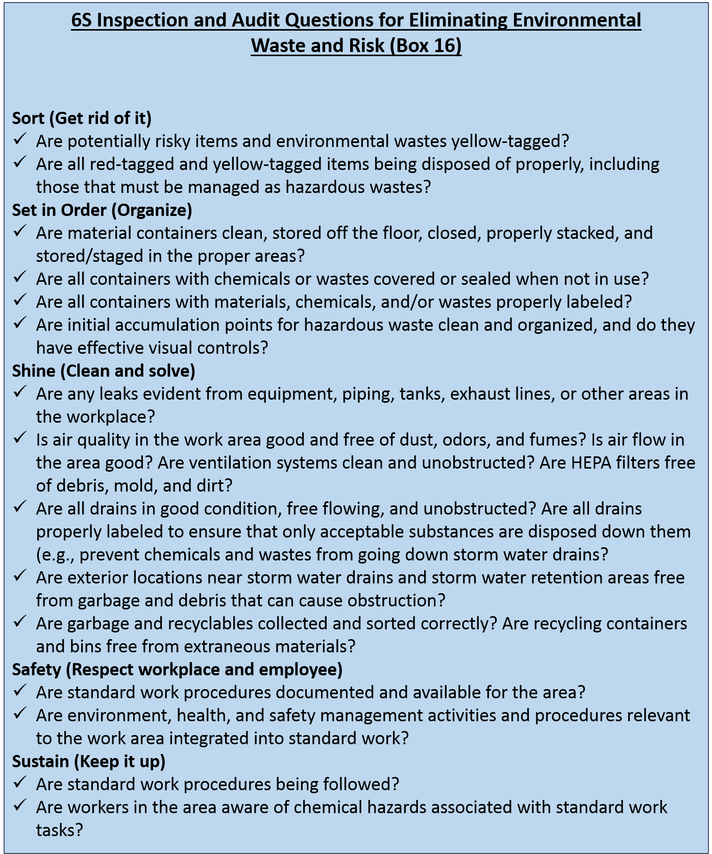 Lean And Environment Toolkit Chapter 5 Us Epa