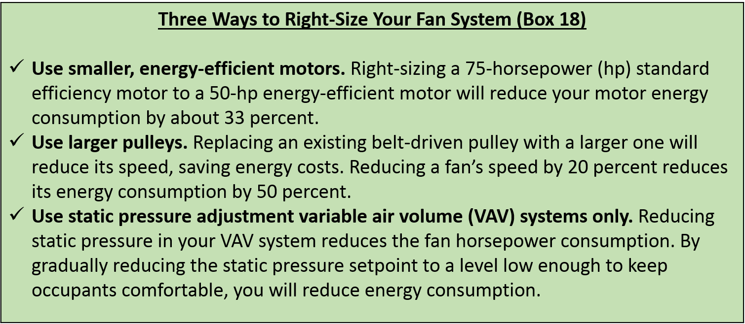 Three Ways to Right-Size Your Fan System (Box 18)