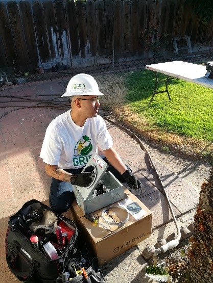 Cristian Tello on a job site