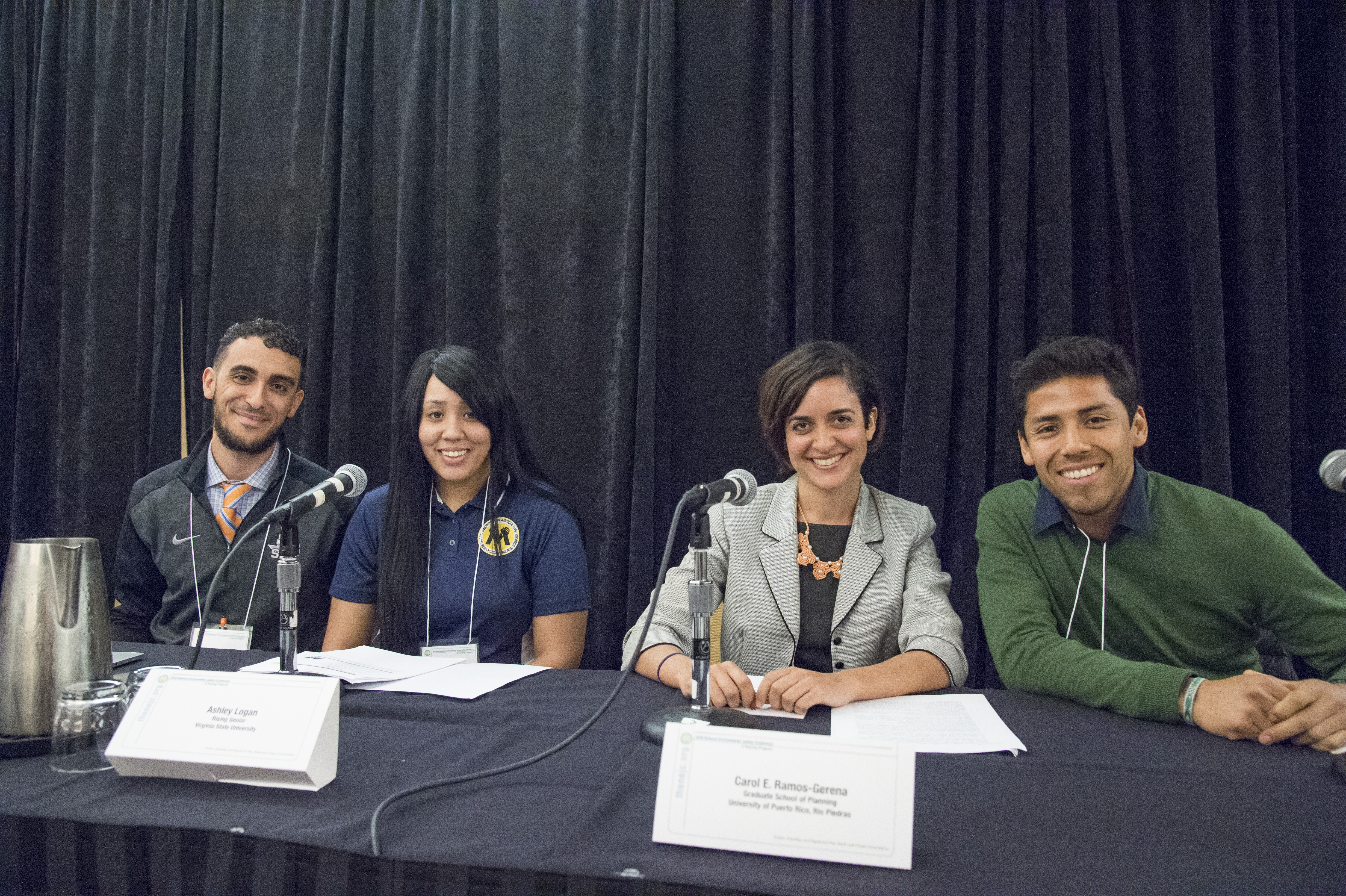 4 students panelists at EJ Conference